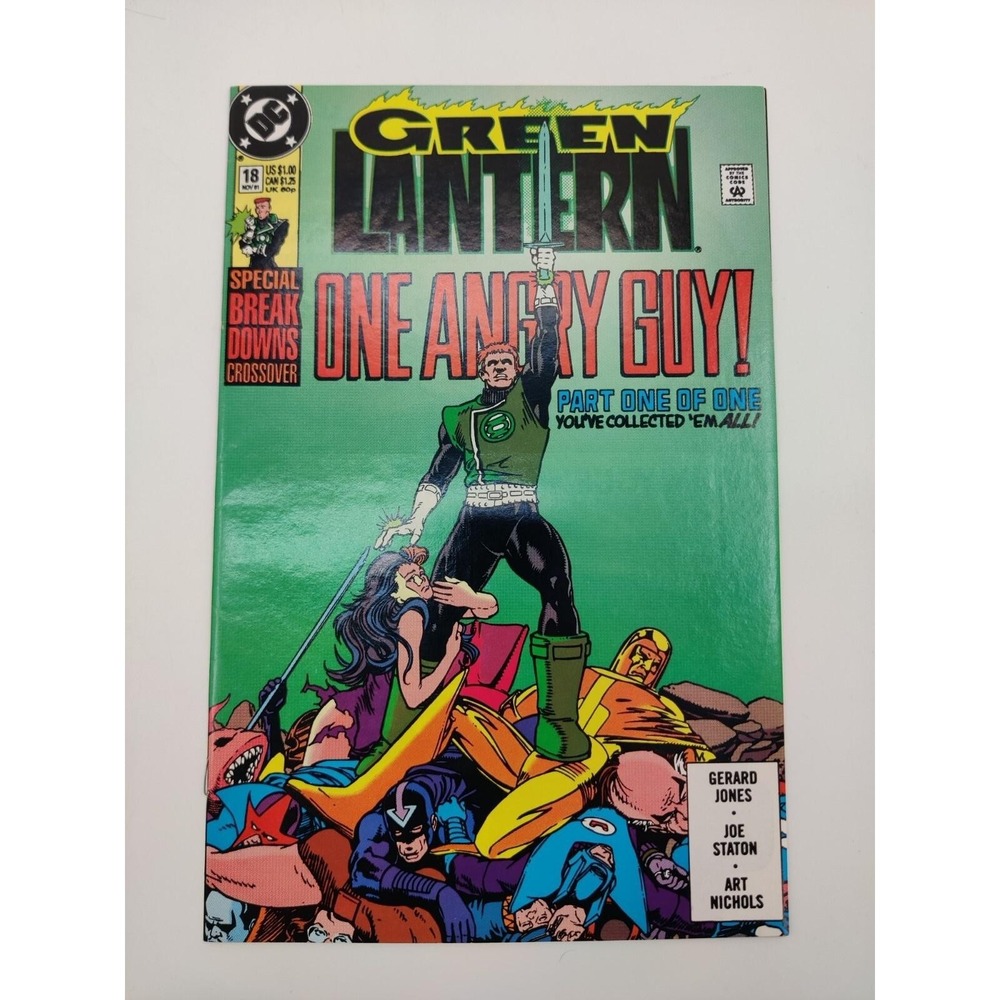 Green Lantern #18 Comic Book November 1991 DC Comics